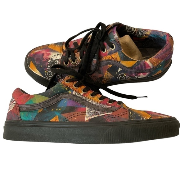Vans Old Skool Abstract Multi Print Size 11 Women/Men 9.5 - Picture 3 of 10